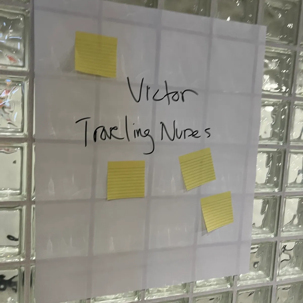The 'traveling nurses' tailored idea I presented received four votes on a poster